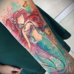 Księżniczka Ariel Tattoo - Mała Syrenka - Zdjęcie 5