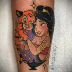 Tatuaż z księżniczką Dżasminą - Aladyn - zdjęcie 2