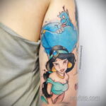 Tatuaż z księżniczką Dżasminą - Aladyn - zdjęcie 3