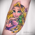 Tatuaż Zaplątana Księżniczka Roszpunka - Zdjęcie 6