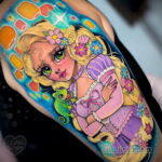 Tatuaż Zaplątana Księżniczka Roszpunka - Zdjęcie 5