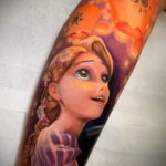 Tatuaż Zaplątana Księżniczka Roszpunka - Zdjęcie 3