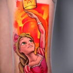 Tatuaż Zaplątana Księżniczka Roszpunka - Zdjęcie 2