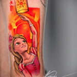 Tatuaż Splątanej Księżniczki Roszpunka - Zdjęcie 1