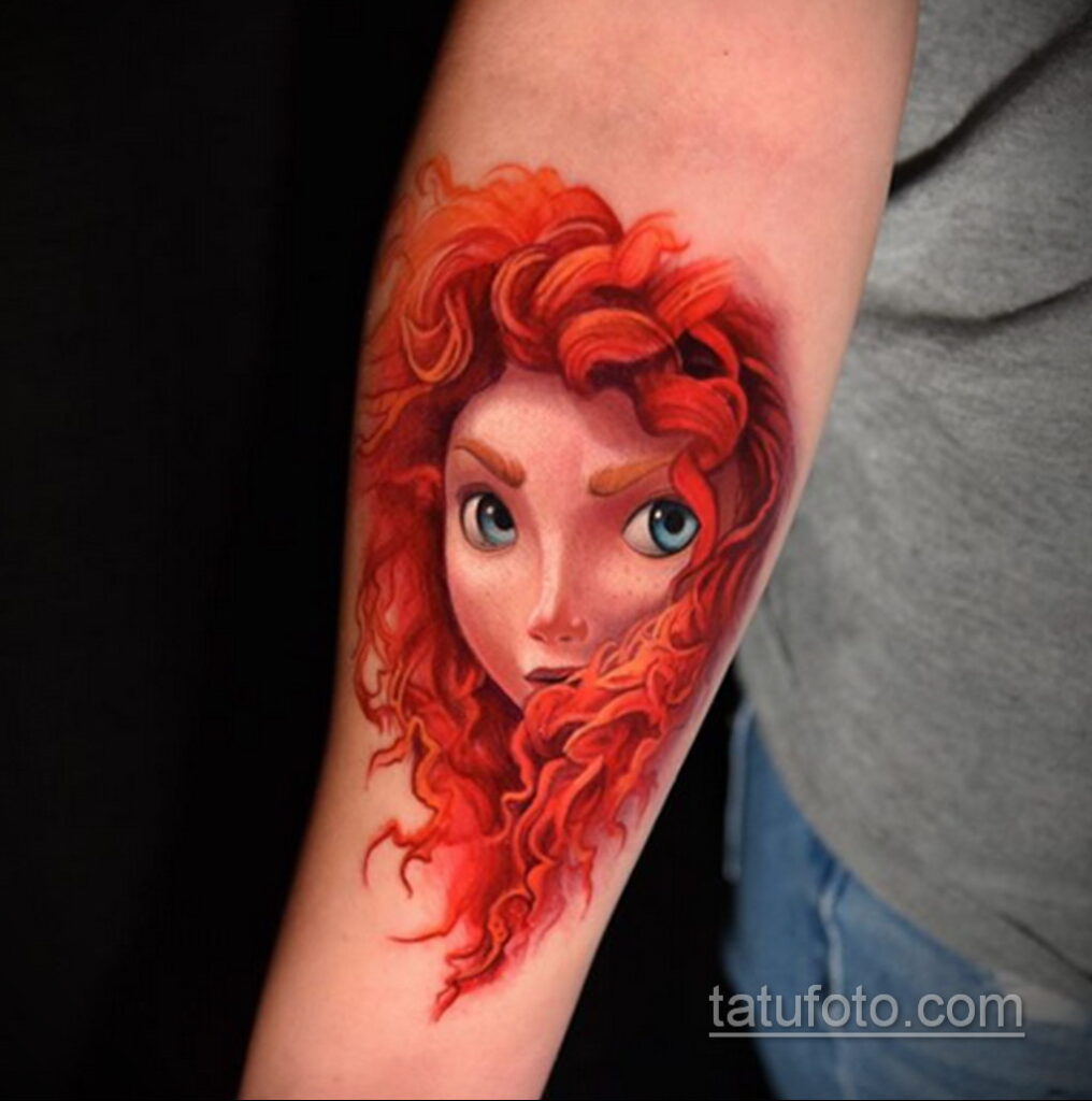 Księżniczka Merida Tatuaż - Odważna - Zdjęcie 5