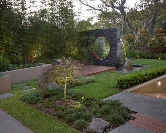 záhradný bambusový štít na ochranu osobných údajov drevený záhradný plot vodný prvok