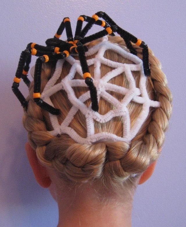 halloween účesy deti dievčatá vrkoče čistič rúrok pavúk halloween účesy deti dievčatá vrkoče čistič rúrok pavúk