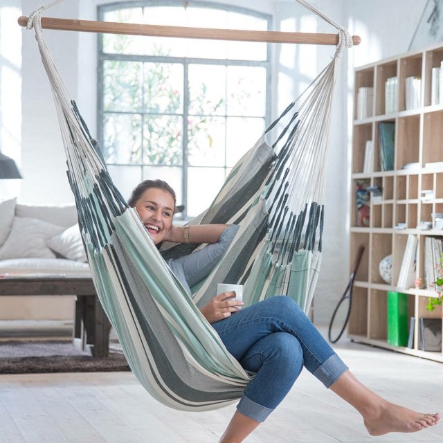 Hojdacia sieť svetlo modrý chladný dizajn nápady interiér