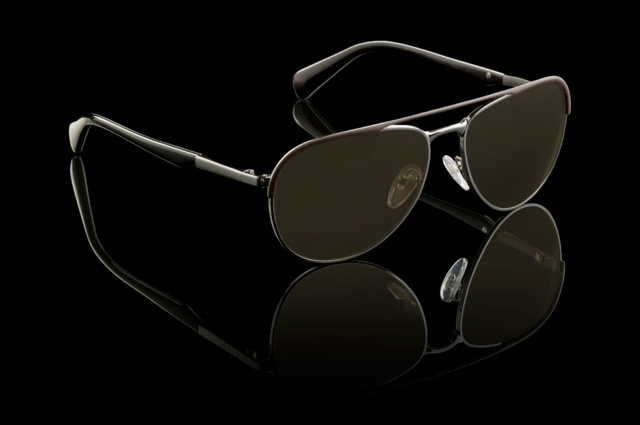 Pánske okuliare Aviator hnedé zafarbené šošovky UV Pánske hnedé tónované šošovky s UV ochranou