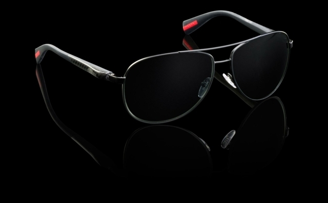 Slnečné okuliare moderný rám čierny plast hliník Rám čierny plast hliník moderný