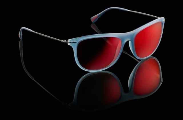 červené tónované sklá modrý plastový rám rám z nehrdzavejúcej ocele modrý plastový rám rám z nehrdzavejúcej ocele rám okuliarov