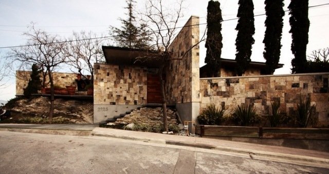 záhradný stenový dom (dom) kamenný štvorcový patchwork súkromná obrazovka predzáhradka