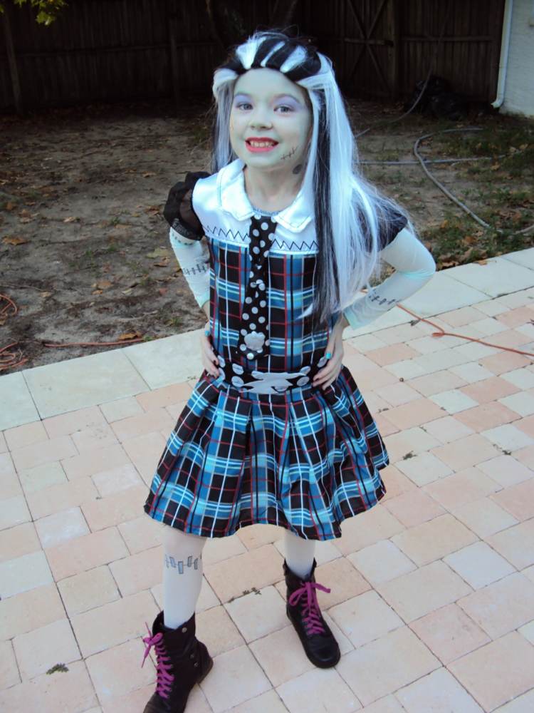 urobte si frankie stein monster vysoké kostýmy sami s parochňou