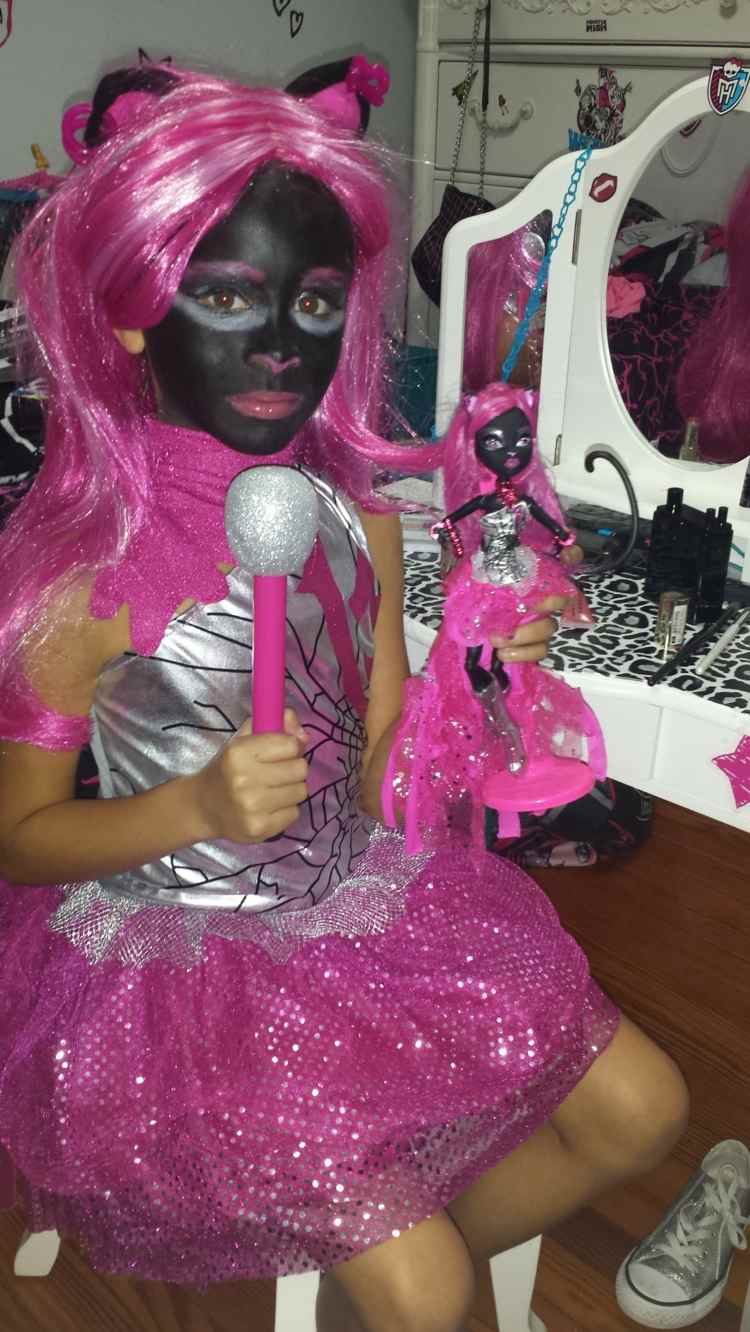 parochňa monštrum vysoký kostým catty noir dievča príslušenstvo parochňa