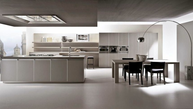 puristické nápady dizajnu kuchynského nábytku štýlové elegantné Nápady na dizajn nábytku štýlové elegantné drevené skrinky