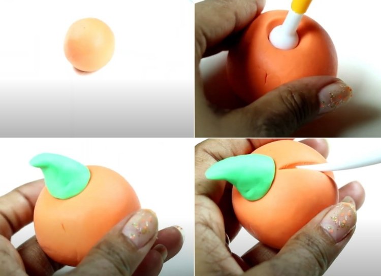 Návod na výrobu tekvíc na jeseň z modelovacej hmoty