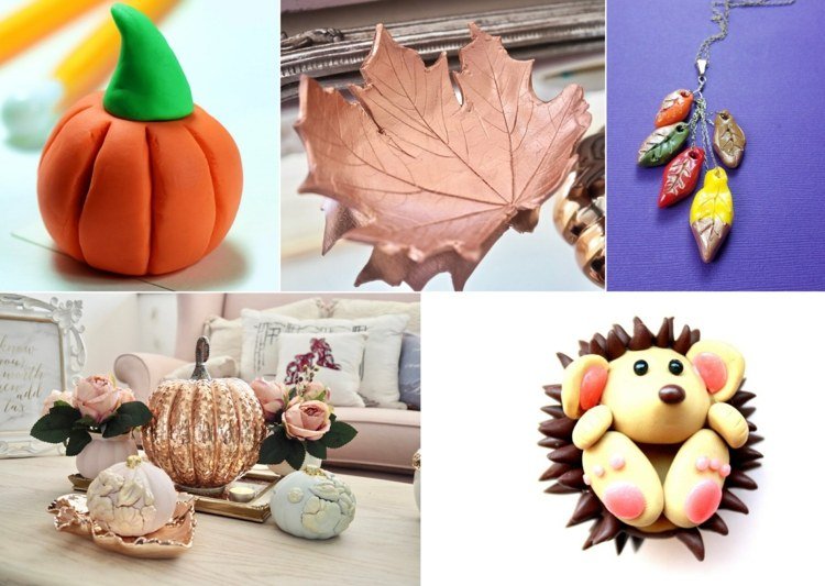 Nápady na modelovanie hliny na jeseň - ručné práce s modelovacími hmotami a hlinou