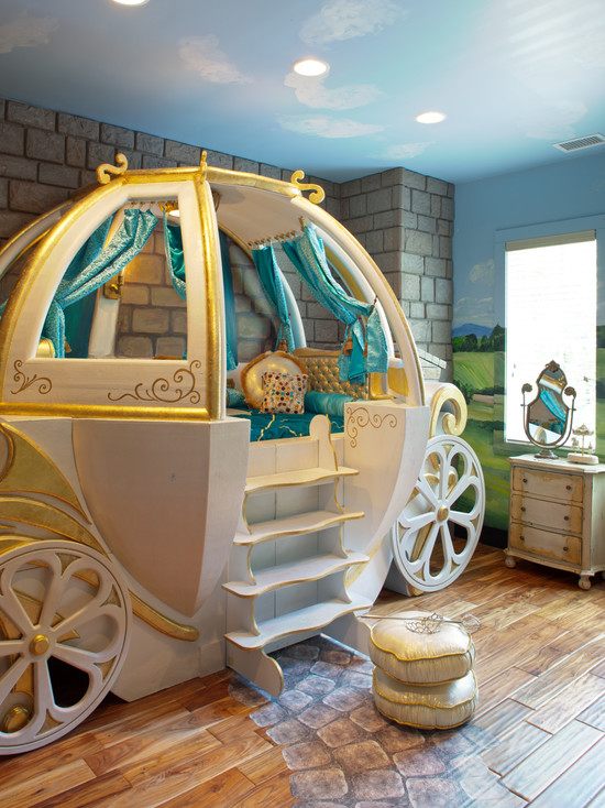 zariaďovanie romantickej dievčenskej izby-dizajn kočiarovej postele