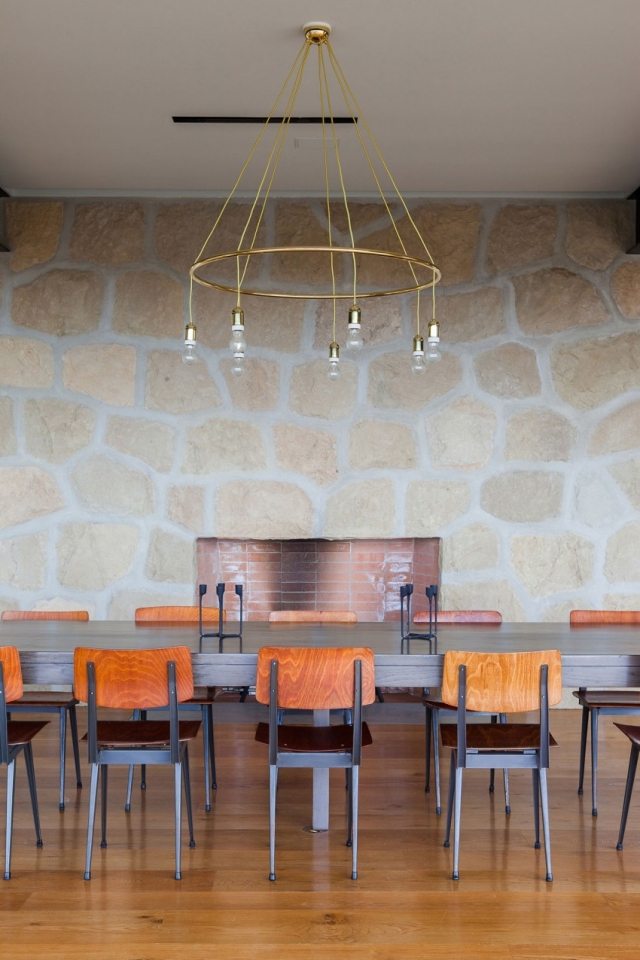 osvetlenie-jedálenský kút-moderný-luster-mosadz