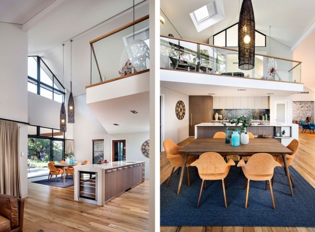 Osvetlenie v obývačke-nápady-závesné svetlá-vysoký strop