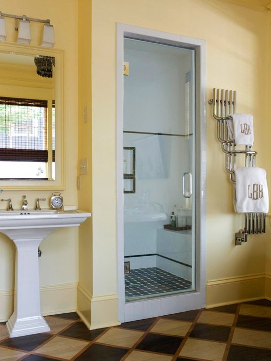 pekné nápady bezbariérová sprchová kabína jednolôžková izba pekné nápady na otvorenú sprchovaciu kabínu