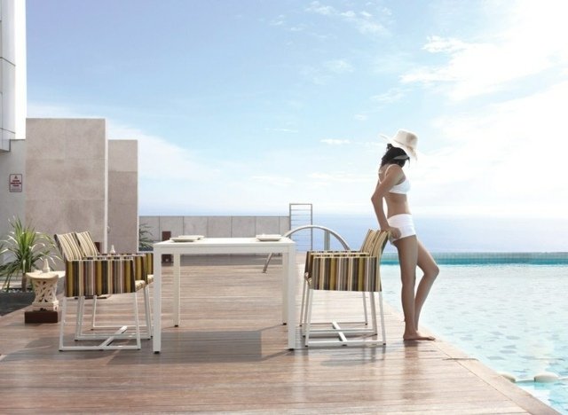 Nápady na dizajn záhradného stolového nábytku pruhy stoličiek Nápady na dizajn nábytku nápady na výrobu pásov stoličiek