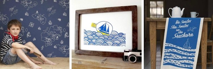 námorné-deco-nápady-tapeta-pirát-obrázok-tabuľka-bežec-krásne-detaily