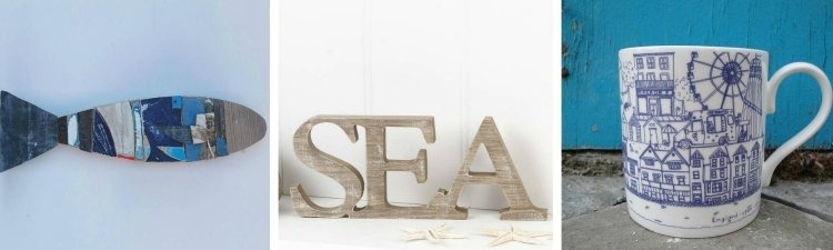 námorné-deko-nápady-ryby-písmo-drevený-pohár-bielo-modrý