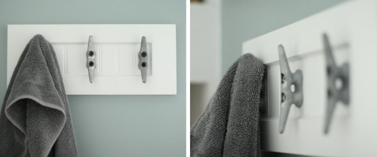 námorné-deko-nápady-nástenný-háčik-nástenný-kabát-stojan-kotva-biela-kreatívna