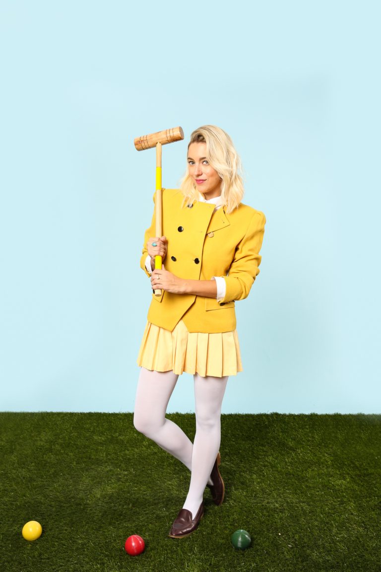 Heather McNamara Halloween nápady na kostým 80. roky dámy