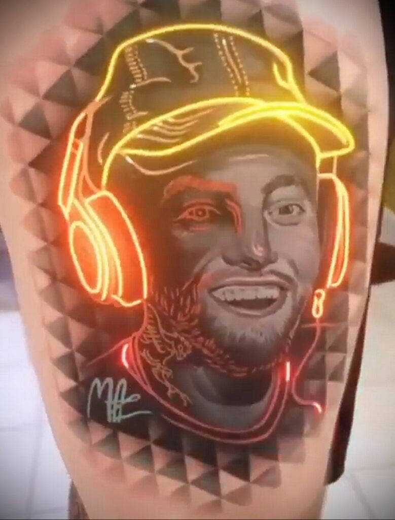 Zdjęcie portretu tatuażu Maca Millera 20.01.2021 №0079 - Tatuaż Mac Miller -