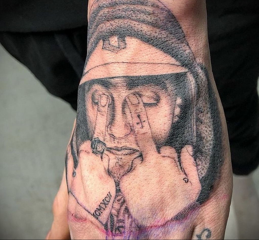 Zdjęcie tatuażu portret Maca Millera 20.01.2021 №0062 - Tatuaż Mac Miller -