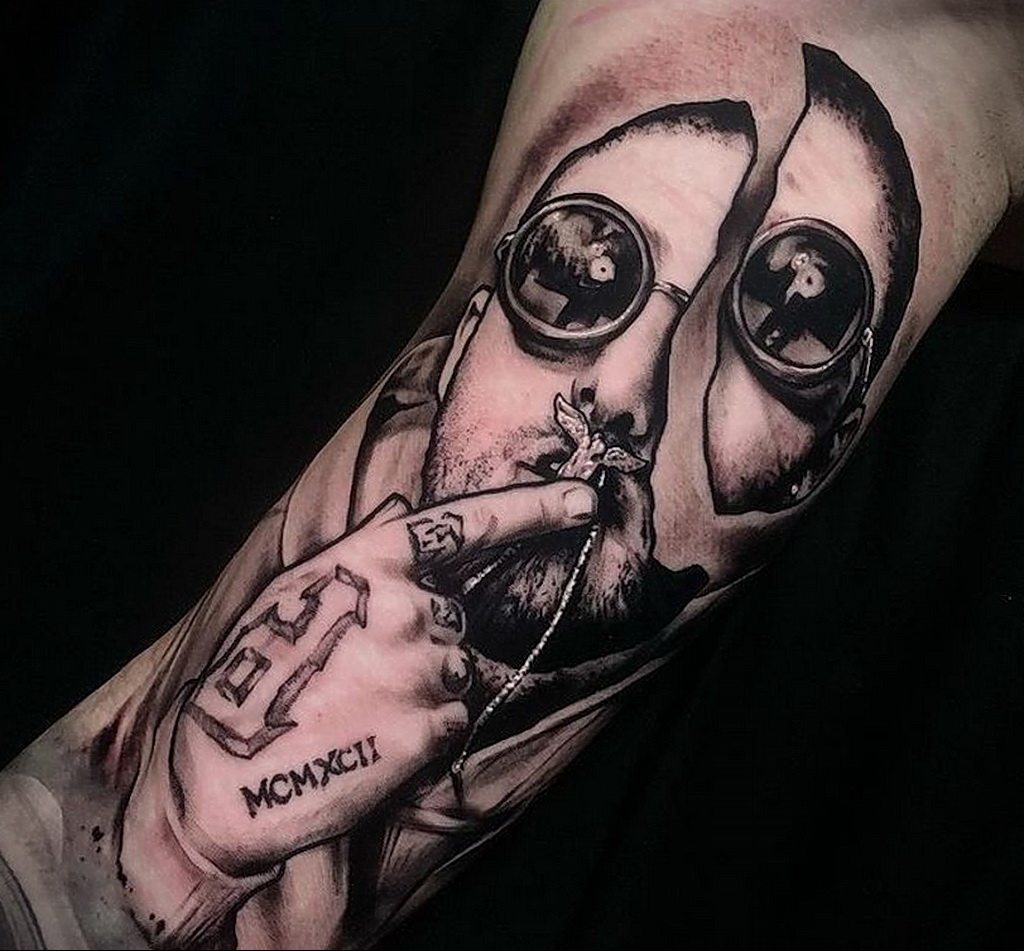 Zdjęcie portretu tatuażu Maca Millera 20.01.2021 №0054 - Tatuaż Mac Miller -