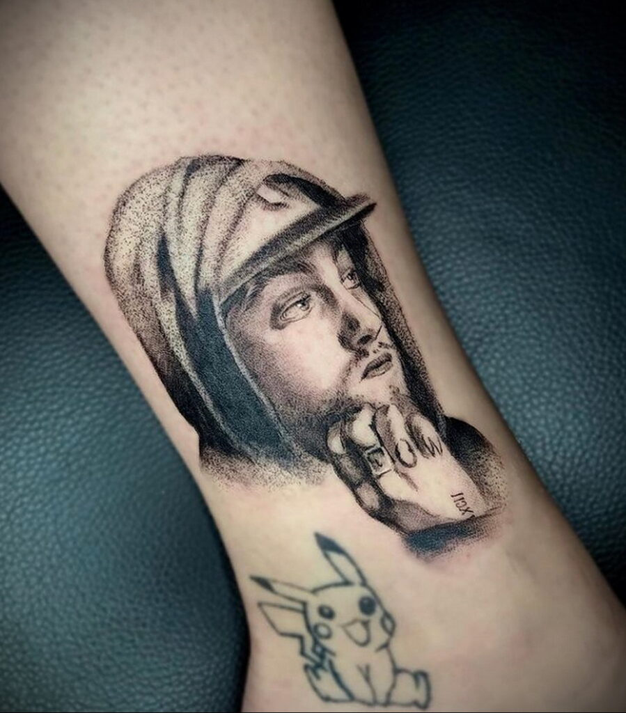 Zdjęcie portretu tatuażu Maca Millera 20.01.2021 №0051 - Tatuaż Mac Miller -