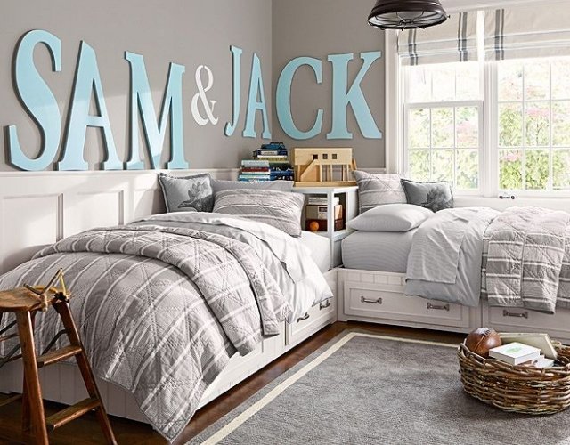 zariadenie-detské izby-chlapci-súrodenci-postele-so zásuvkami