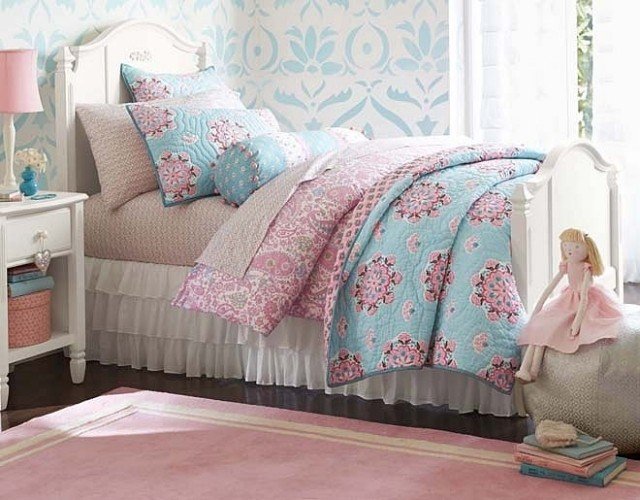 kombinácie dizajnu a dizajnu detskej izby-tapety-dekor-farba