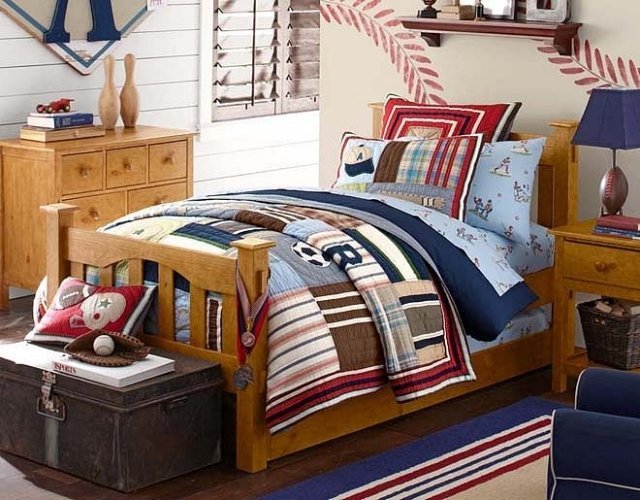 Nábytok z masívu-dizajn-priamočiare-zariadenie detskej izby-nápady-chlapci