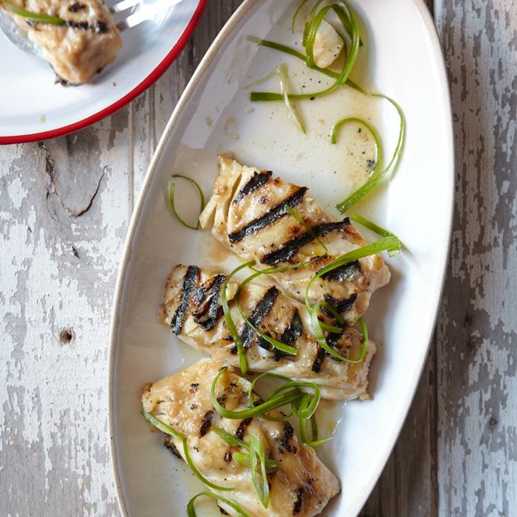 Treska grilovaná ázijská sako miso mirin s nízkym obsahom kalórií