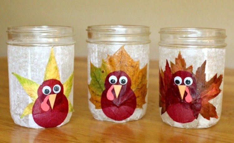 drotár s listami murár jar lampáš sviečka moriak motív jeseň