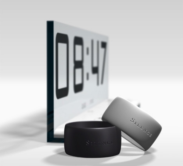 Pohodlné high-tech riešenie pre pár tichý budík high -tech dizajnový náramok