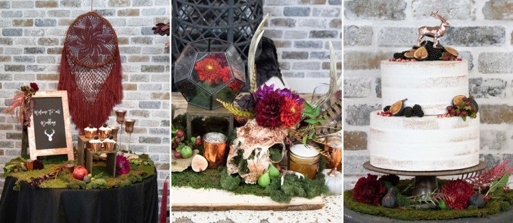 Témy pre svadobné dekorácie ročník víno červená tmavá