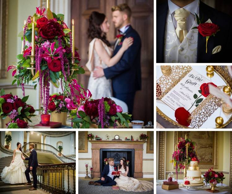 Témy pre svadobné dekorácie krásne a zviera hrad umiestnenie