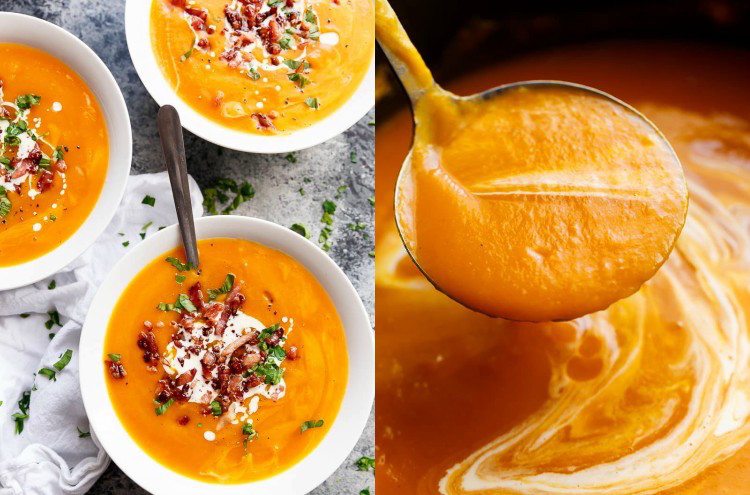 jesenné recepty-trendy-lahodná-krémovo-tekvicová-polievka