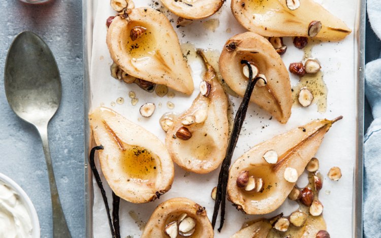 jesenné recepty-trendy-lahodné-vegánsko-vegetariánske-vyprážané-hrušky