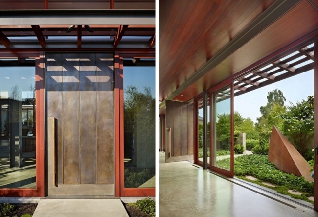 sklenené posuvné dvere sú skvelým doplnkom nádherného bytu skvelý doplnok k nádhernému výhľadu na prírodu