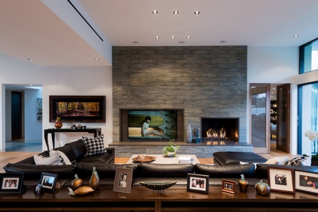 stena dizajn dekoratívne panely kamenný vzhľad krb obývacia izba stenový dizajn-dekoratívne-panely-kameň-optický-krb-obývačka