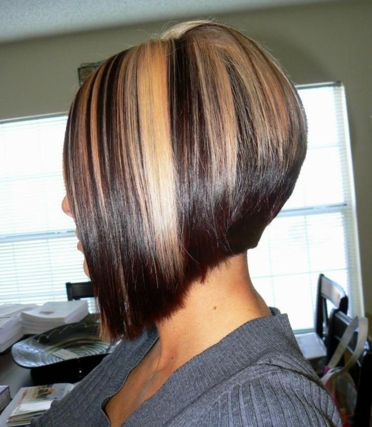 krátke a-line bob zdôrazňuje