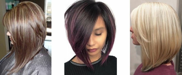 dlhý bob strih s ofinou v tvare áčku