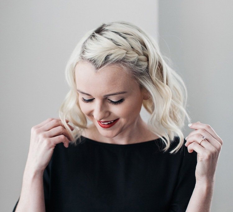 Styling Bob chic sami - Pokyny večerné účesy-urob si sám-návod-cop-krátke vlasy