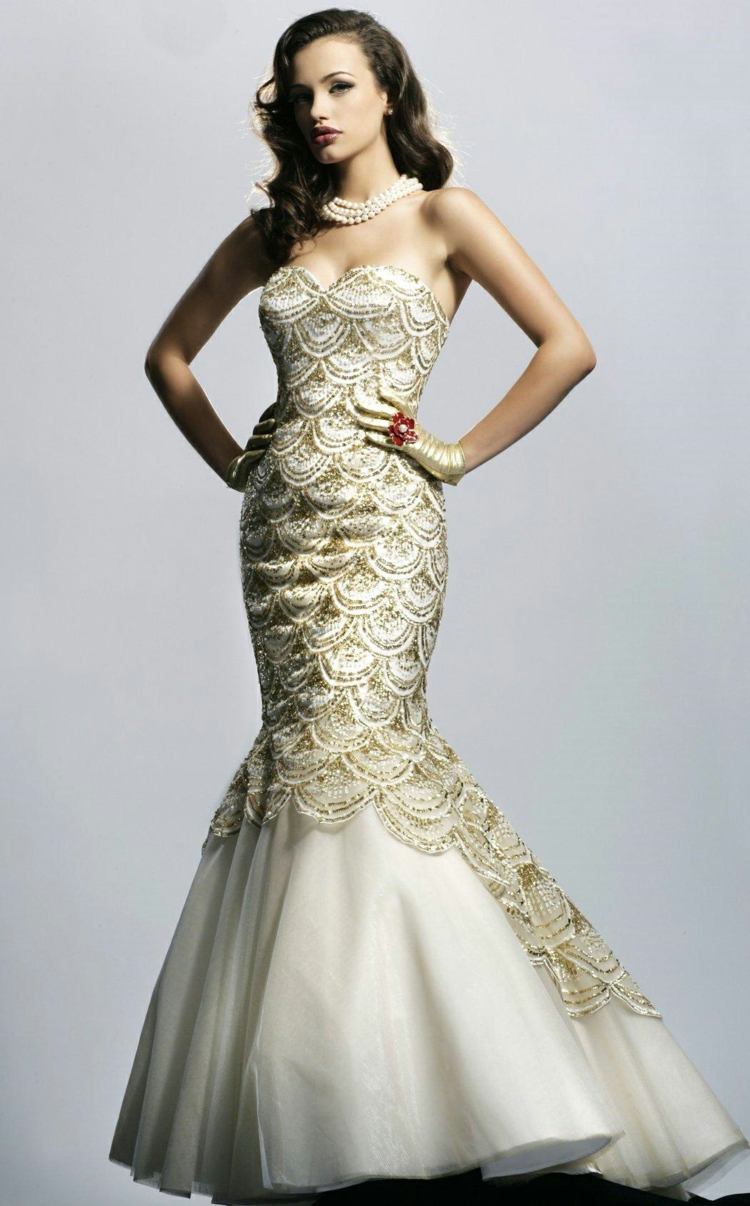 šaty v štýle morskej panny búda vzhľad ples nápad reťaz